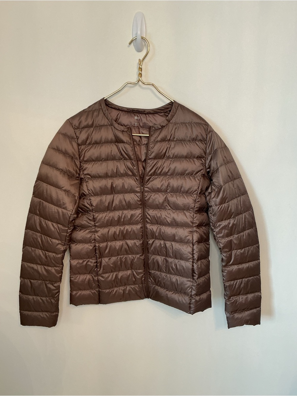 Uniqlo Women's Brown Lightweight Packable Down Jacket